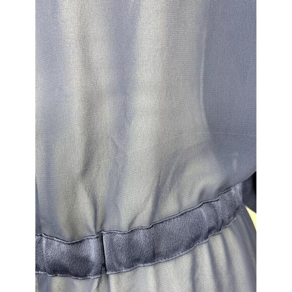 Chico's Navy  Front Zip Sheer Back Anorak Jacket Size  2 (Large) - Picture 15 of 15